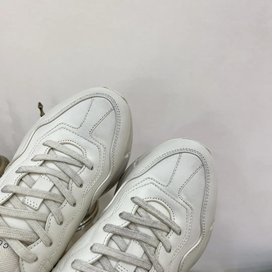 P700👟👟 The top version of GUCCI dad shoes, the latest upgraded version❗❗ The fabric is 100% consistent with the store. The whole series uses four leather styles. Each pattern, color and fabric are one-to-one consistent with the store. Women's size 35 36 37 38 39 40 Men's size 39 40 41 42 43 44 (women's size 34, men's size 45 can be customized)
